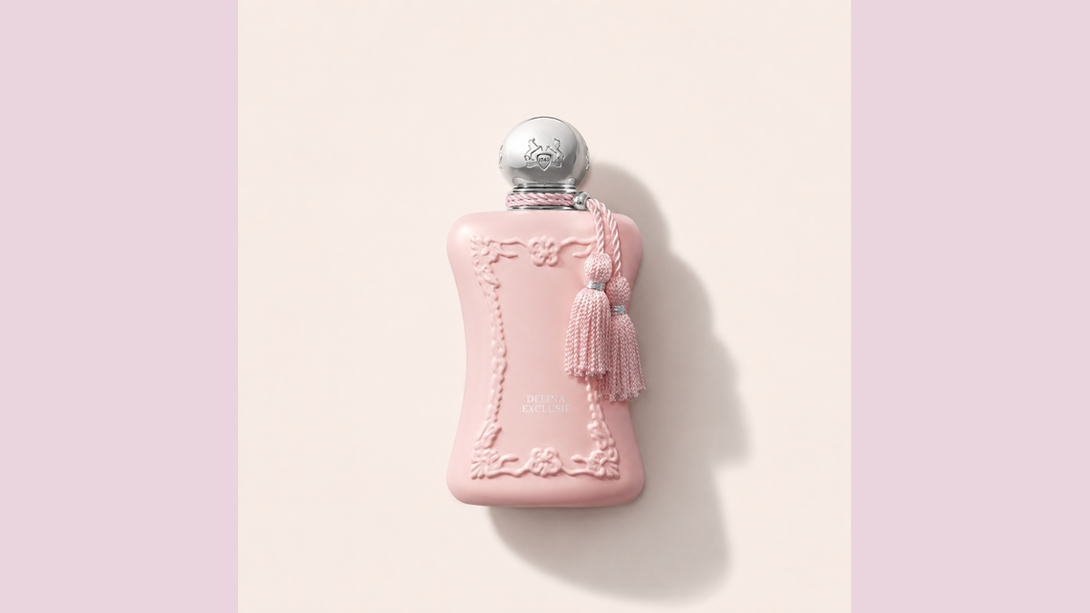 Stvarna bočica Parfums de Marly Delina Exclusif za usporedbu linije Delina