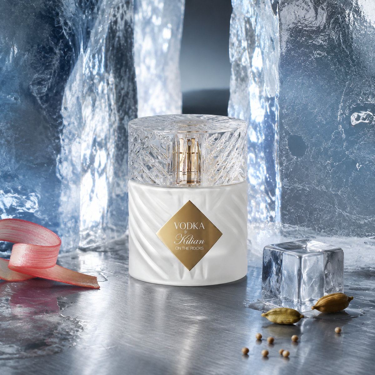 Kilian Vodka on the Rocks na ledovém skle s kardamomem – MrRizz