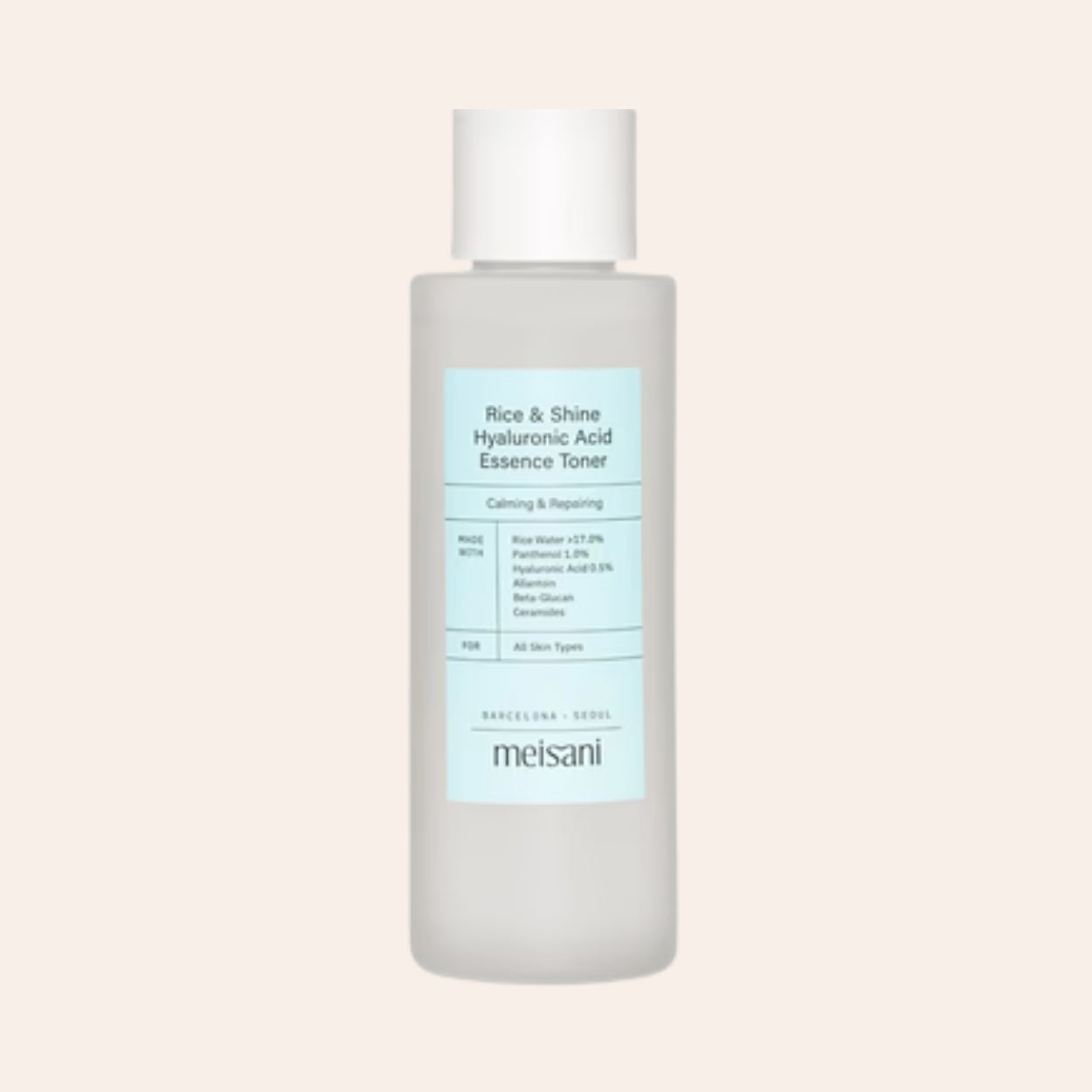 Meisani Rice & Shine Esencja Tonik z Kwasem Hialuronowym 150 ml