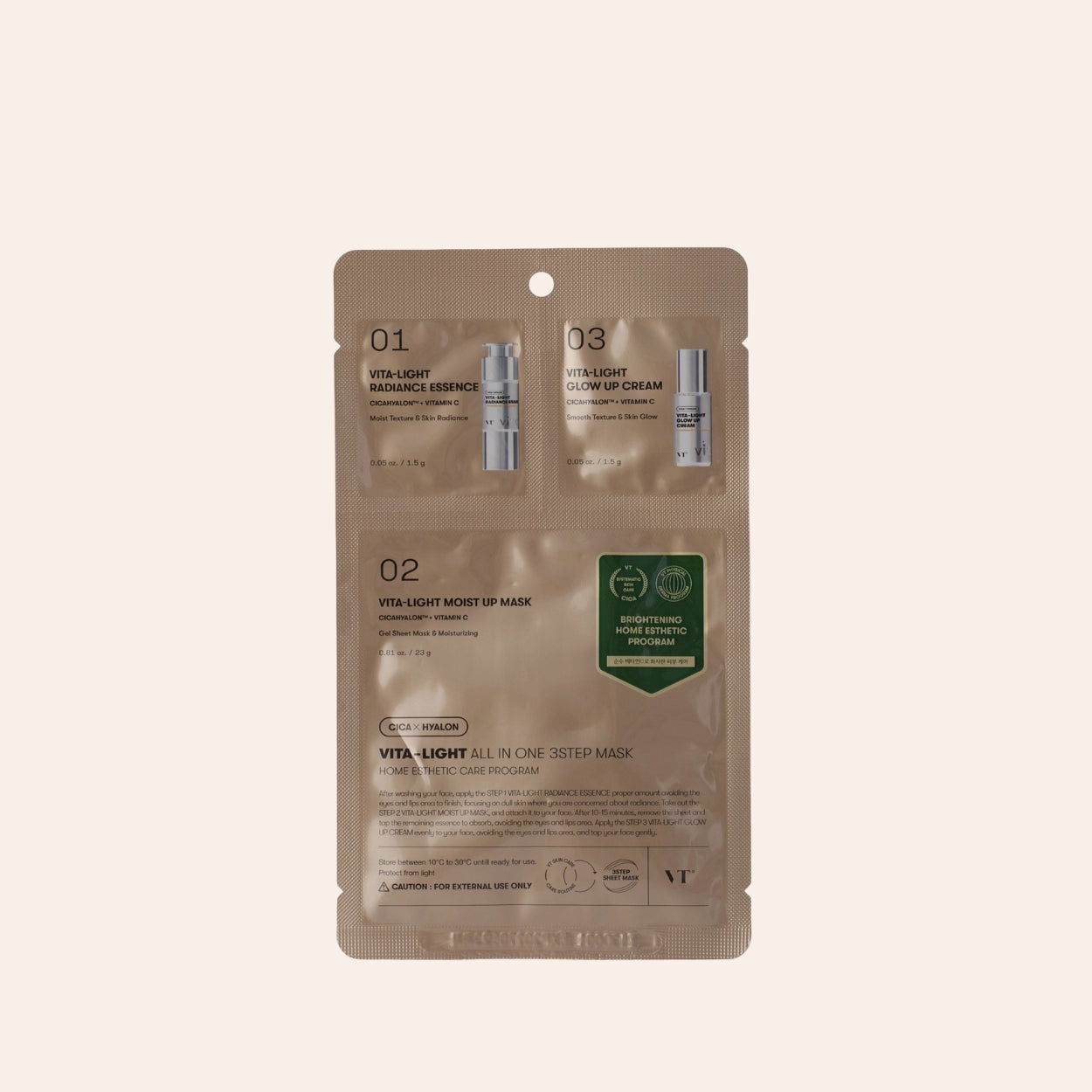 VT Cosmetics Vita Light All In One 3Step Maska 28 ml