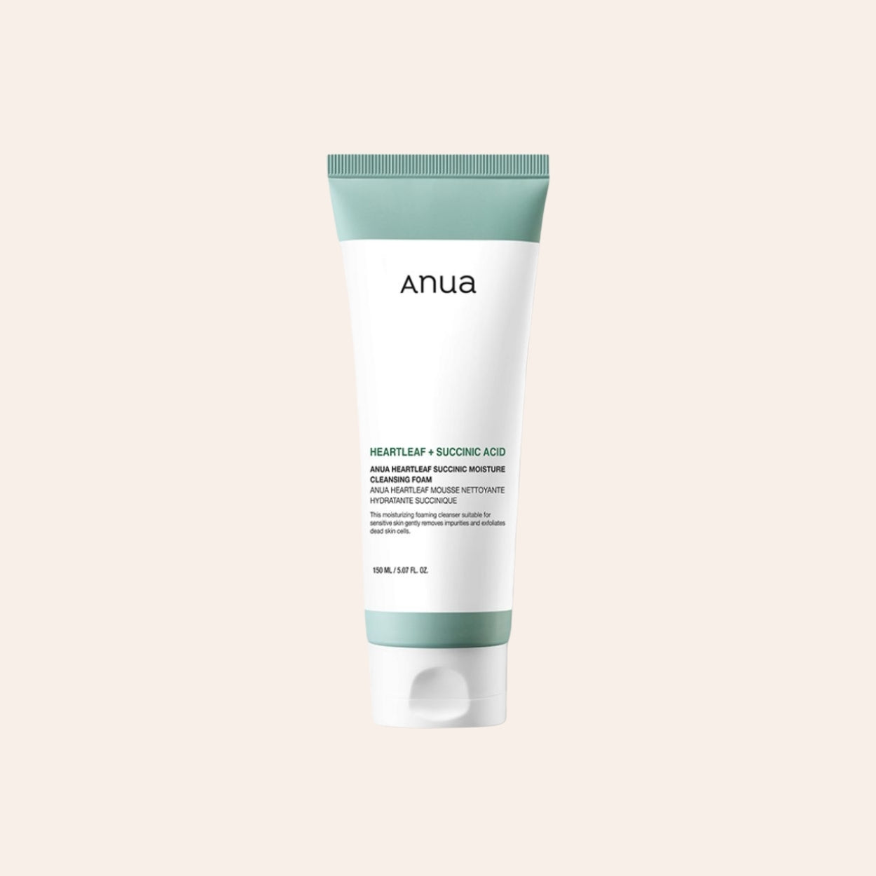 Anua Heartleaf Succinic Nawilżająca pianka do mycia 150 ml