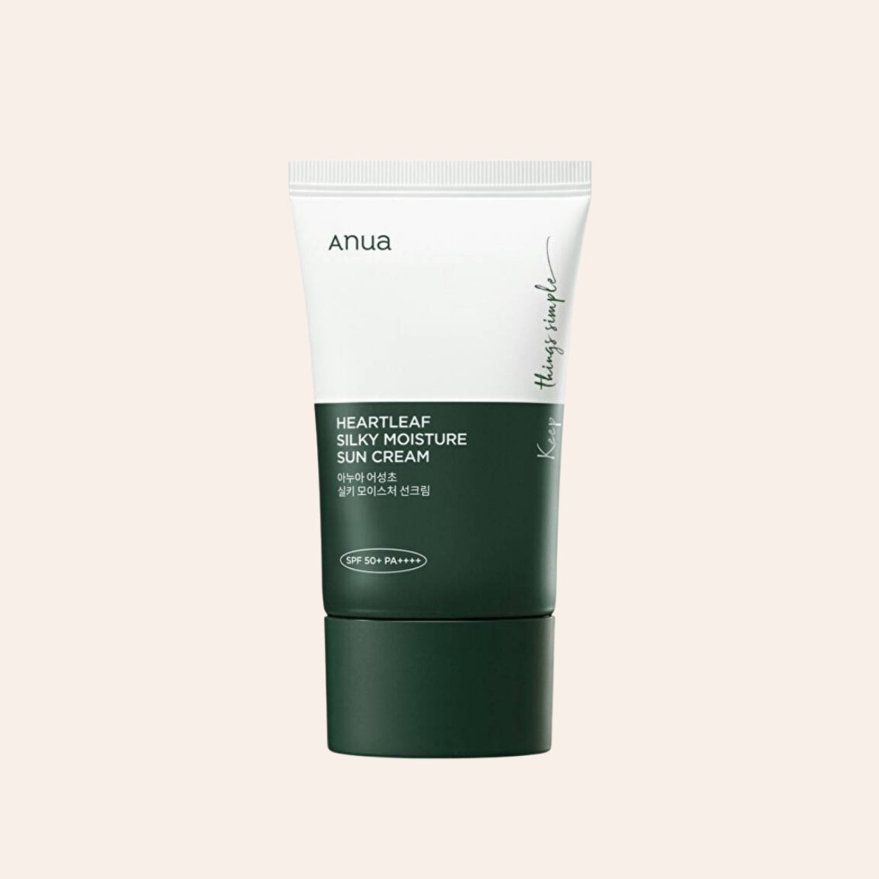 Anua Heartleaf Jedwabisty krem nawilżający z filtrem przeciwsłonecznym 50 ml