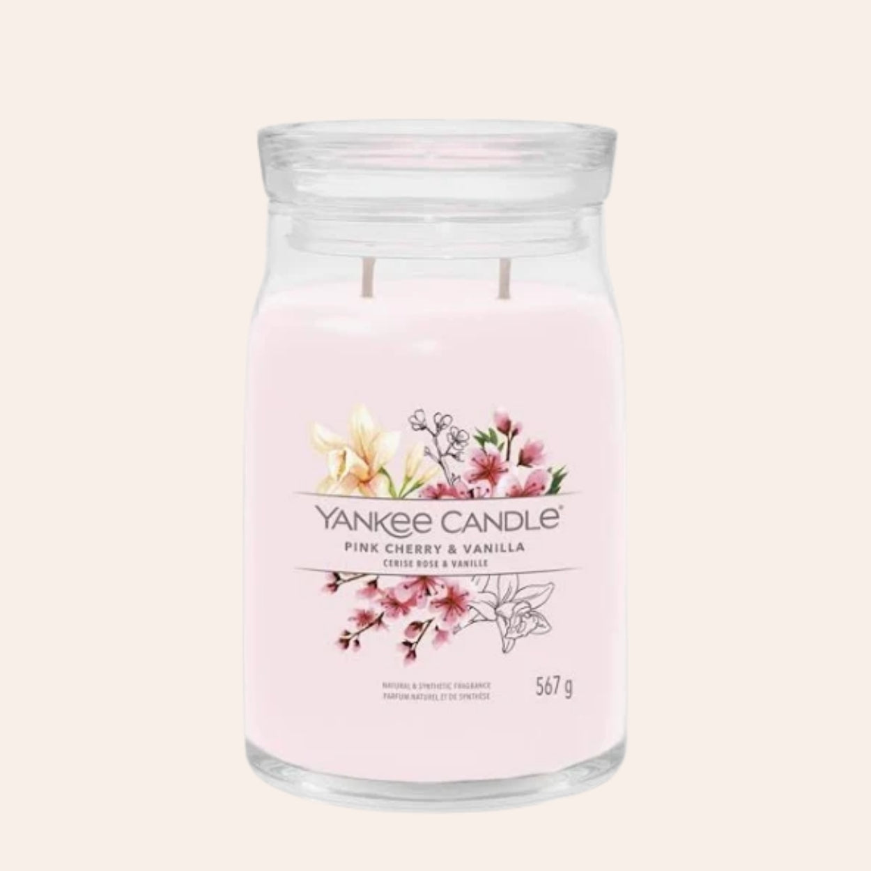 Yankee Candle Signature Różowa Wiśnia & Wanilia 567 ml