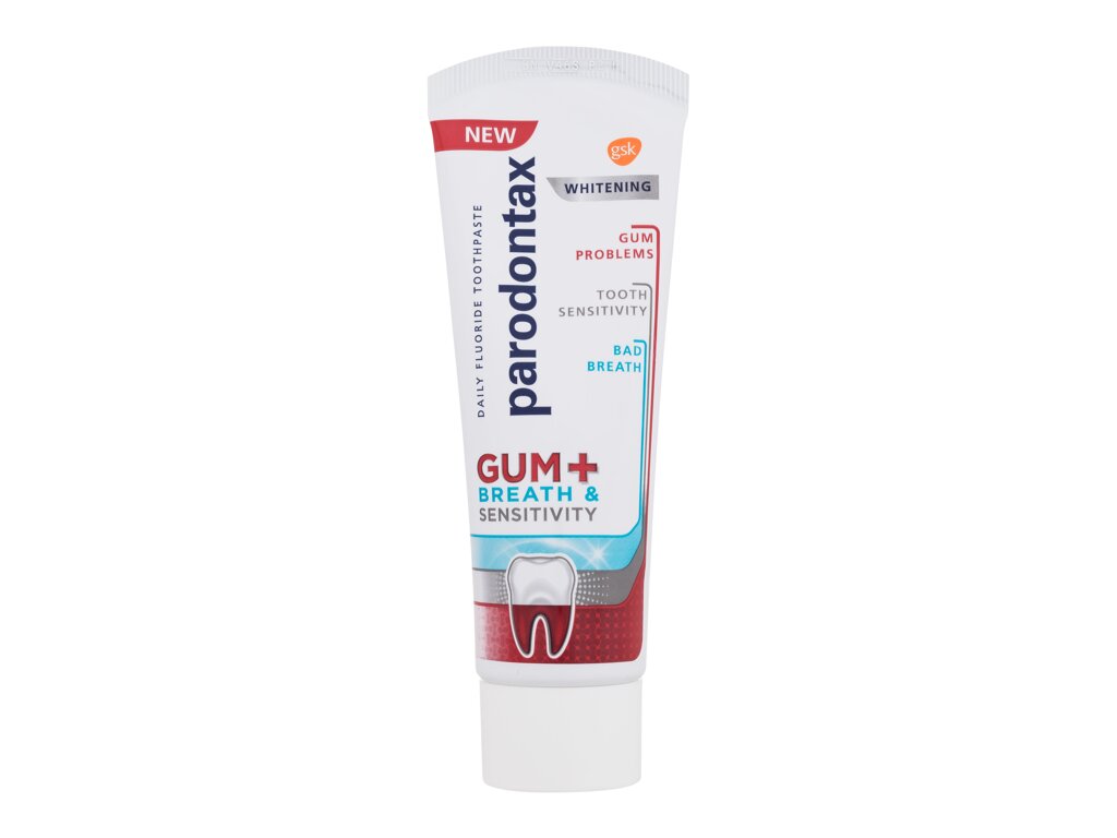 Parodontax Gum+ na świeży oddech i nadwrażliwe zęby, wybielający 75 ml