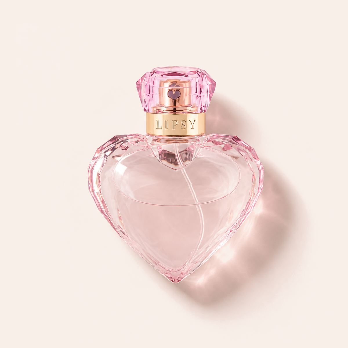 Lipsy London Rose Quartz EDT 30 ml, flakon na světle růžovém pozadí – MrRizz