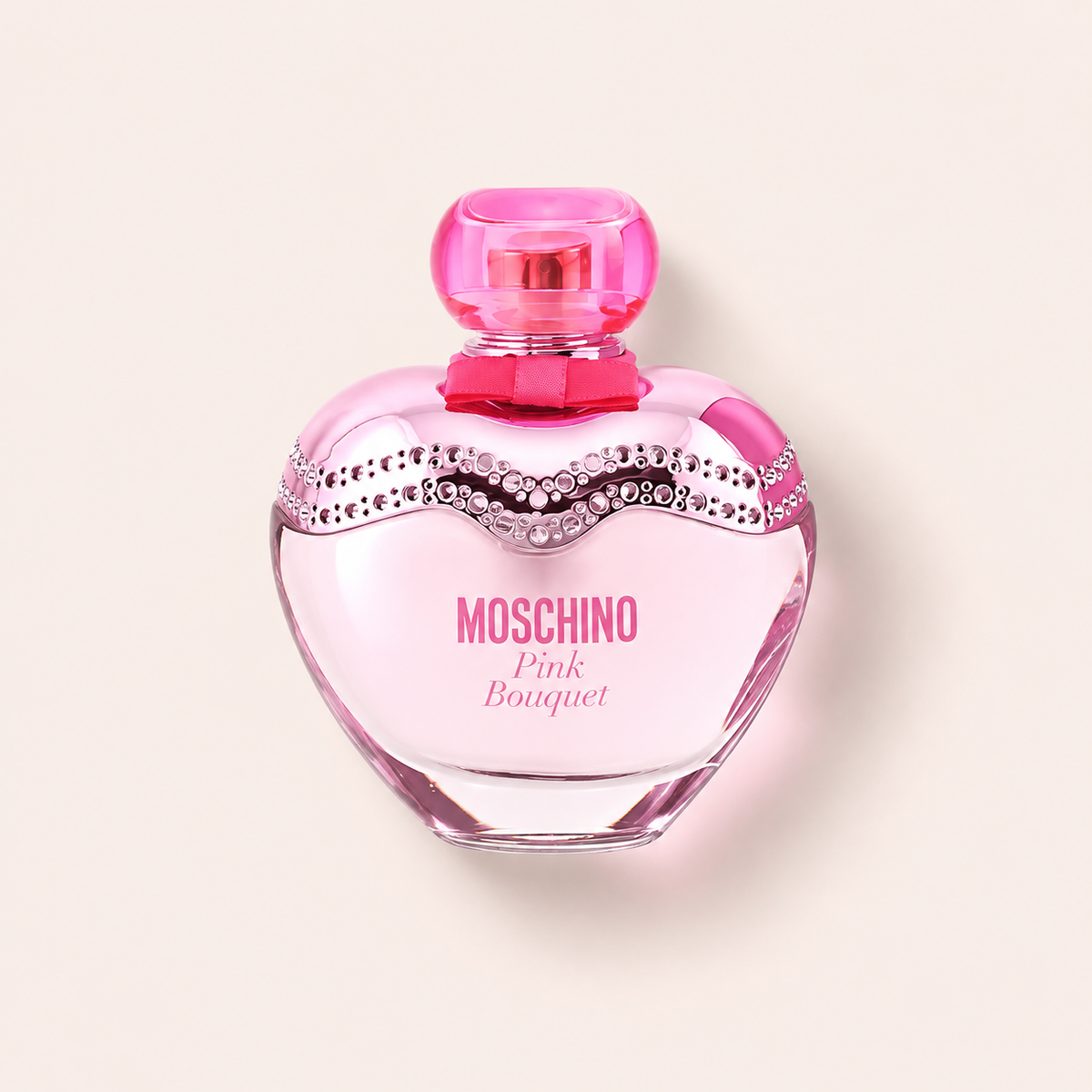 Moschino Pink Bouquet EDT 50 ml na světlém pozadí – MrRizz