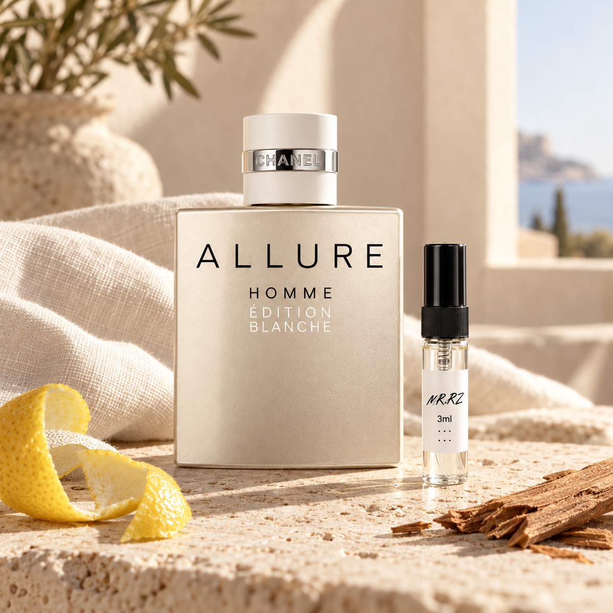 Chanel Allure Homme Édition Blanche s lahvičkou vzorku MrRizz