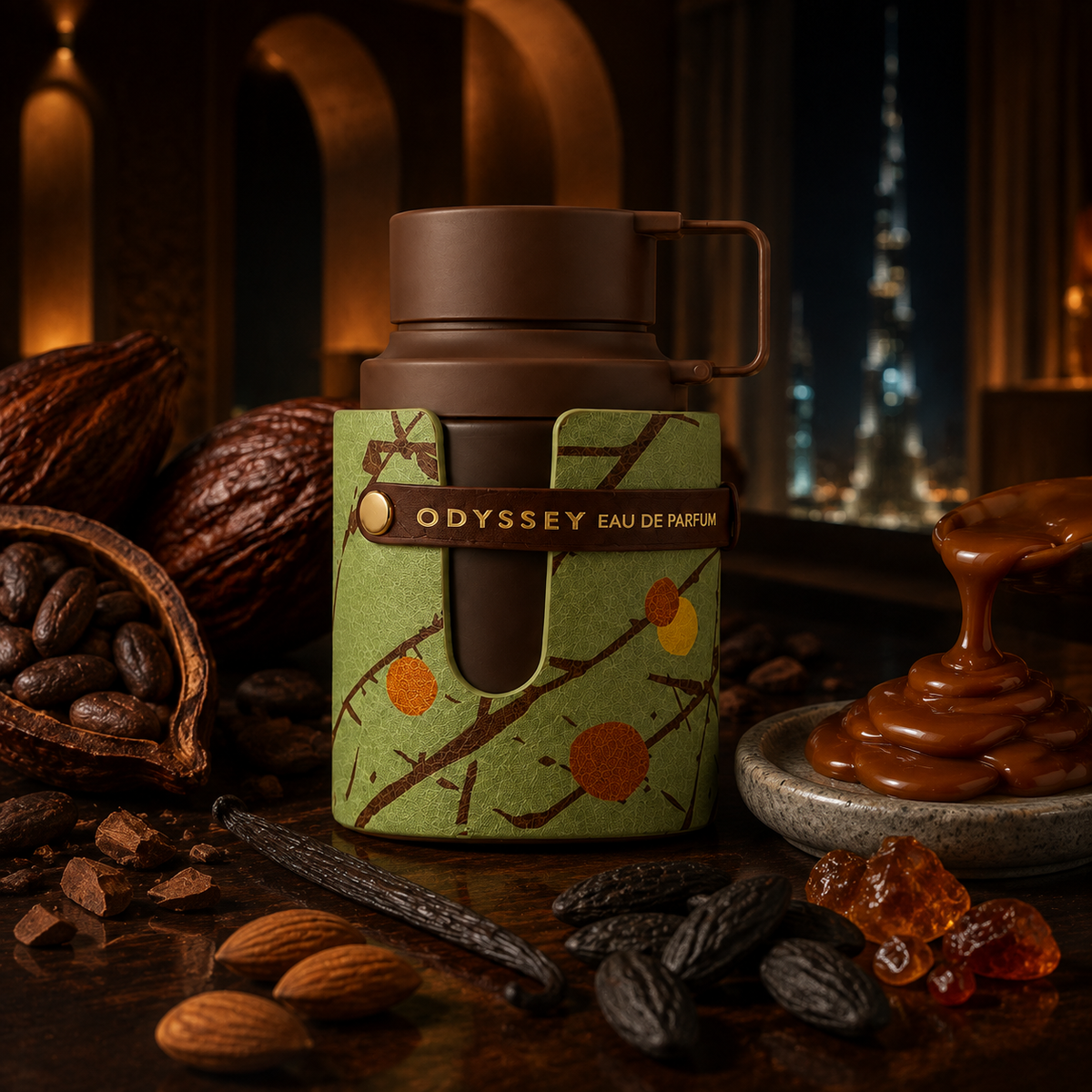 Armaf Odyssey Dubai Chocolat – noční čokoládové zátiší s kakaem, karamelem, vanilkou a tonkou – MrRizz