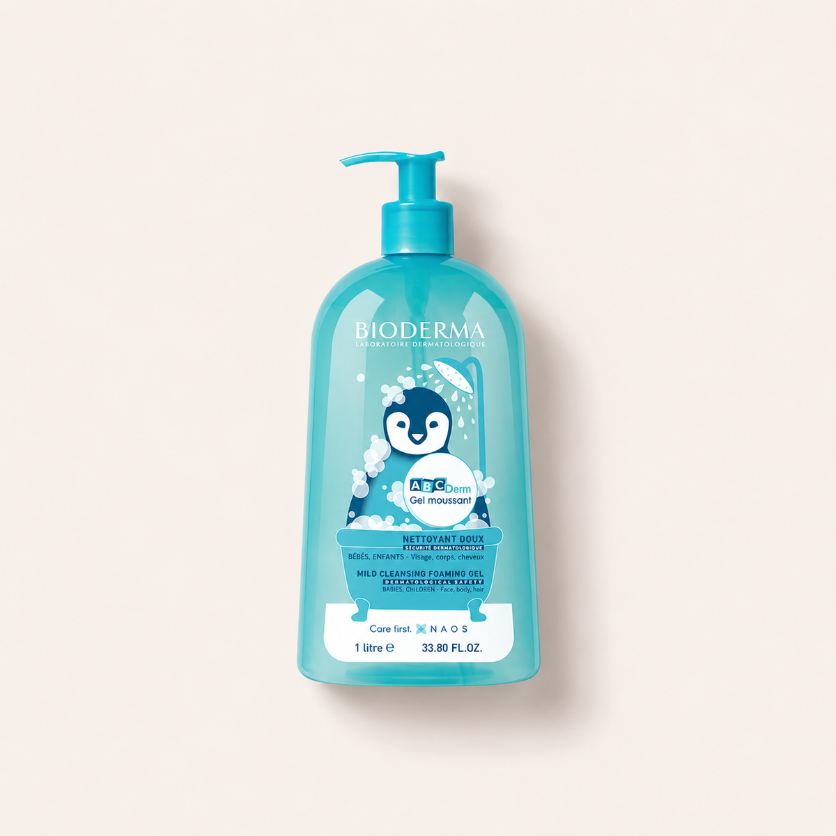 BIODERMA ABCDerm Gel Moussant 1000 ml – sprchový gel – MrRizz