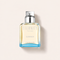 Flakon Calvin Klein Eternity Summer 2019 EDT 100 ml s modrým dnem a stříbrným rozprašovačem – MrRizz