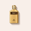 Grandeur Tribal Gold EDP 100 ml – flakon na jemně růžovém pozadí – MrRizz