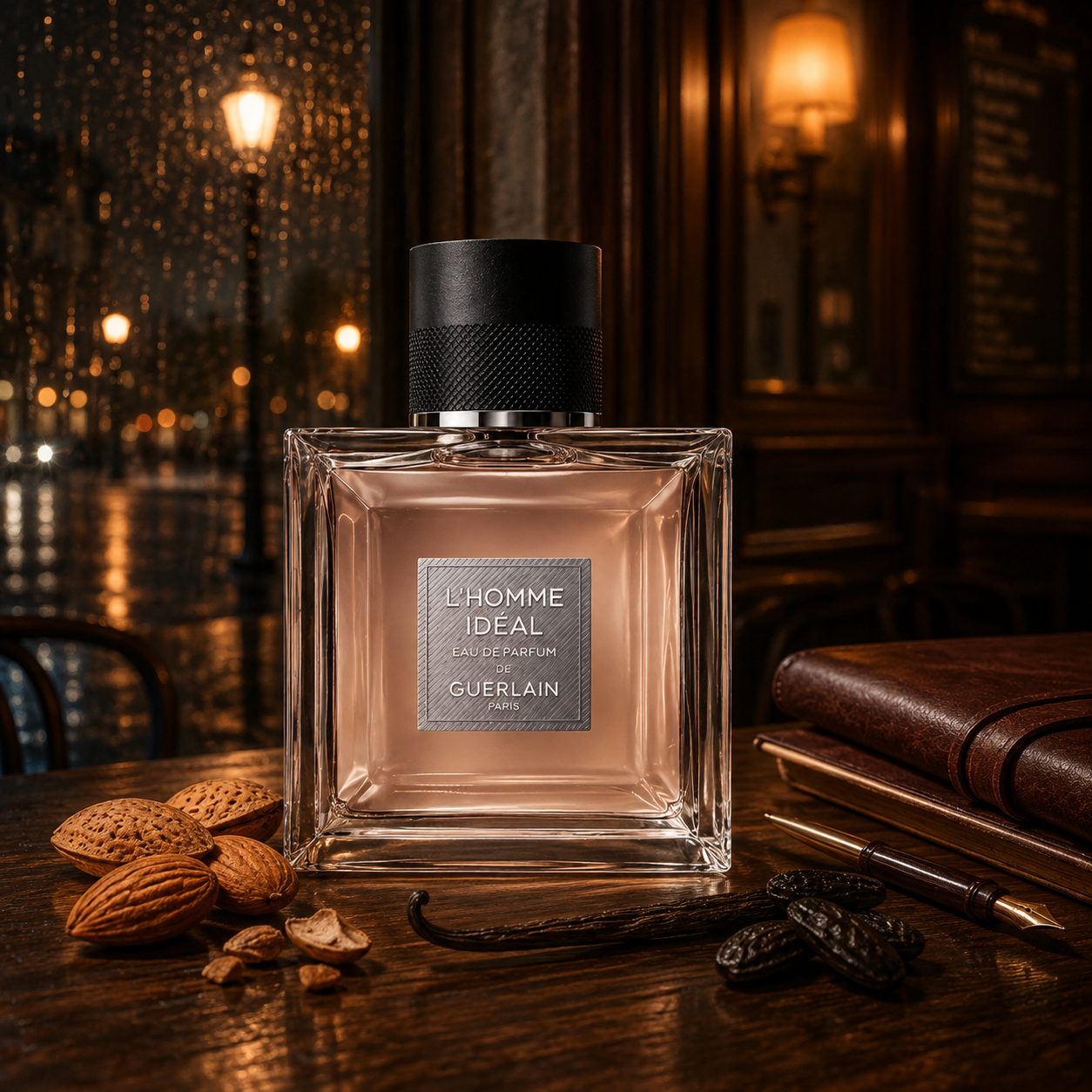 Guerlain L’Homme Idéal EDP v pařížské kavárně po zavírací době