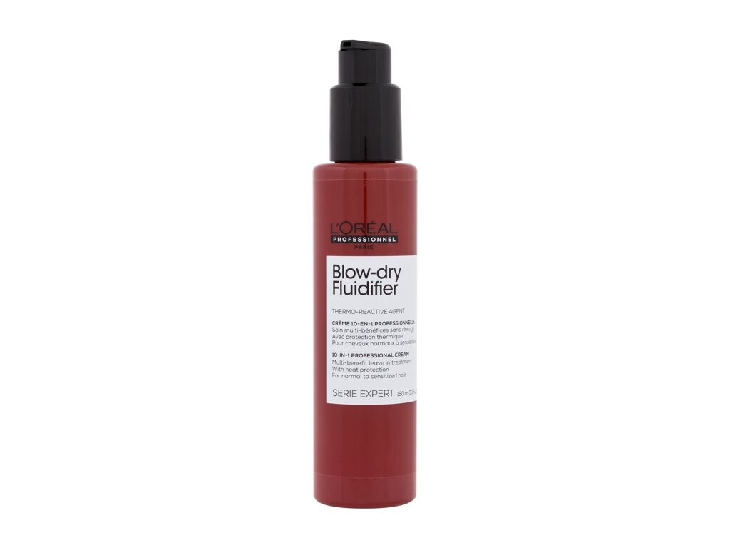 L’Oréal Professionnel Blow-Dry Fluidifier 10-In-1 Professional Cream 150 ml - 150ml - Pro tepelnou úpravu vlasů