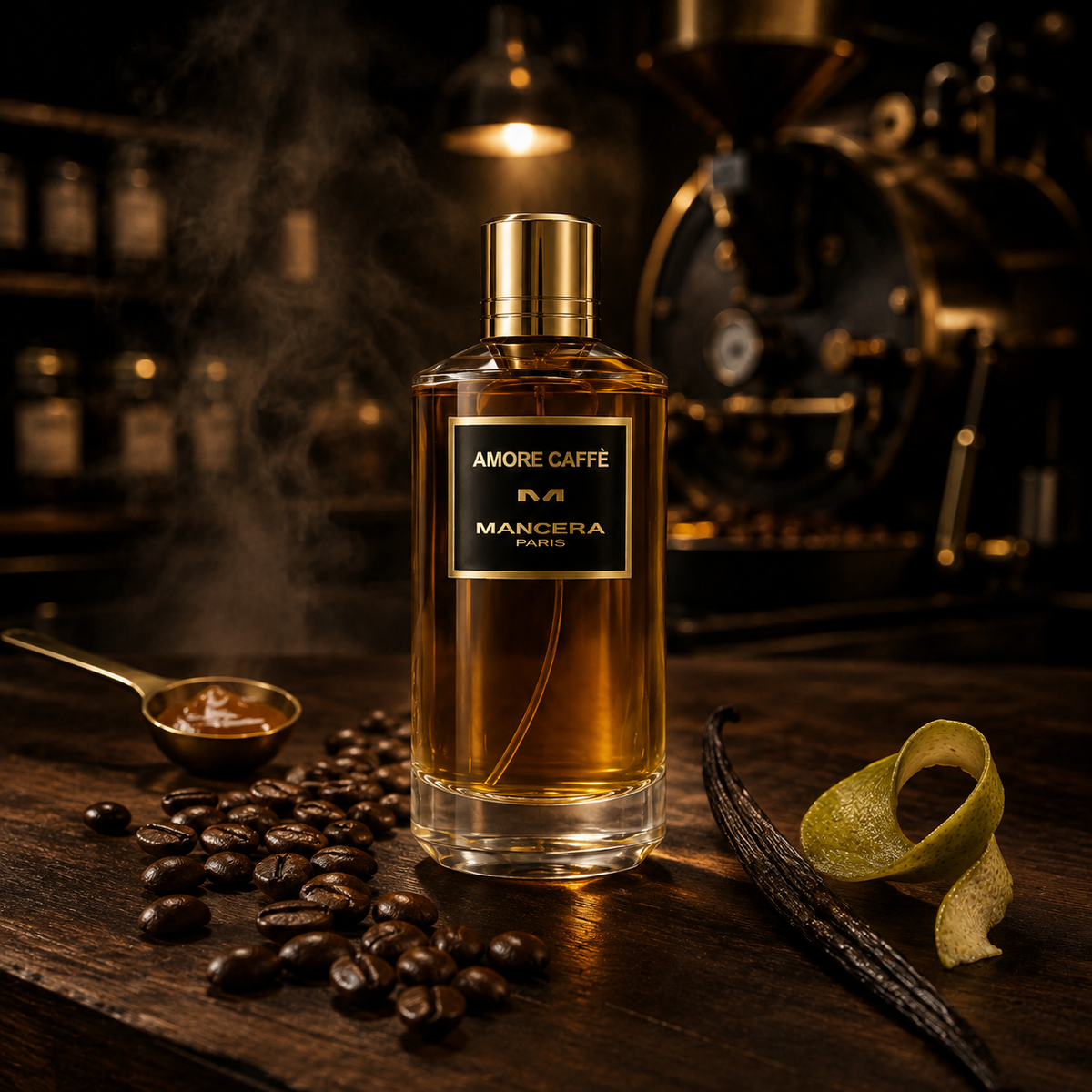 Mancera Amore Caffè – noční scéna v pražírně kávy – MrRizz