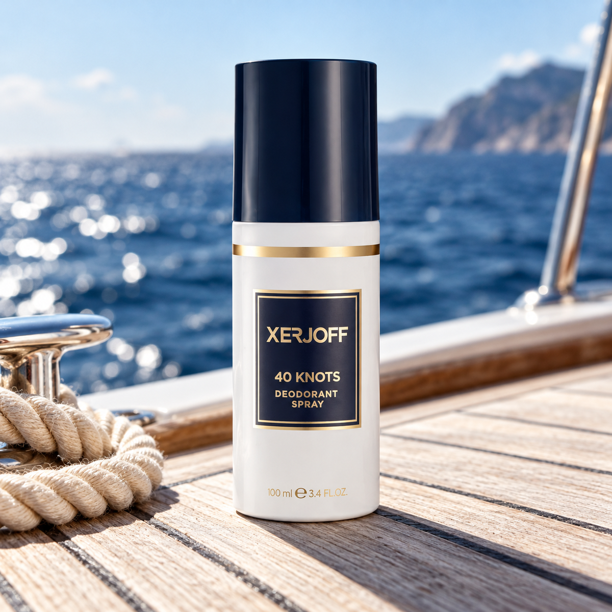 Xerjoff JTC 40 Knots Deospray 100 ml – produkt v prostředí