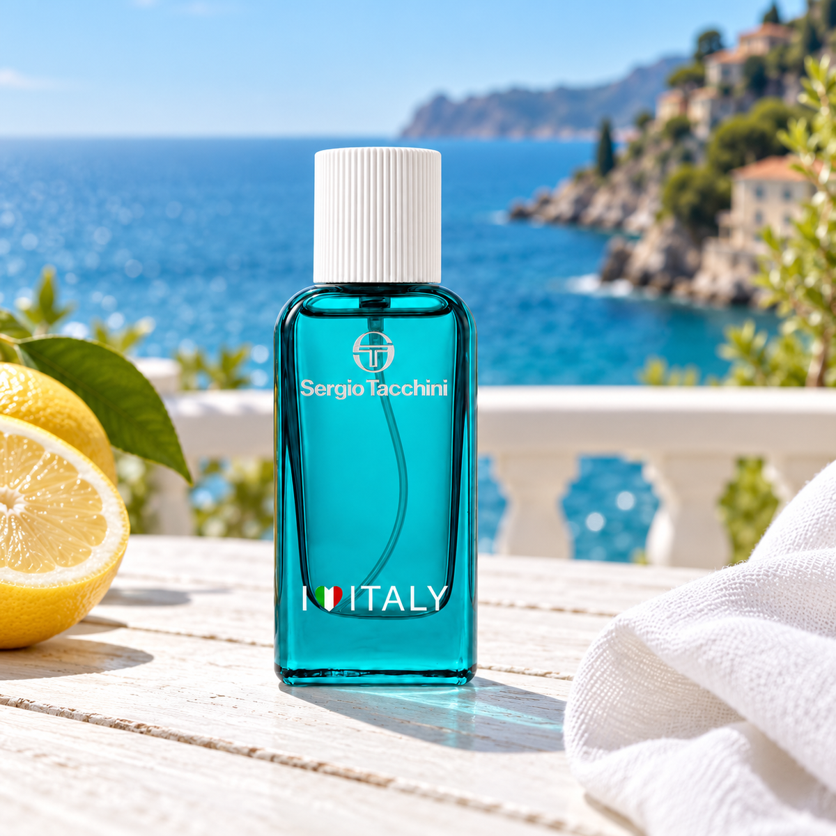 Sergio Tacchini I Love Italy Man 30 ml v kreativním zátiší – MrRizz