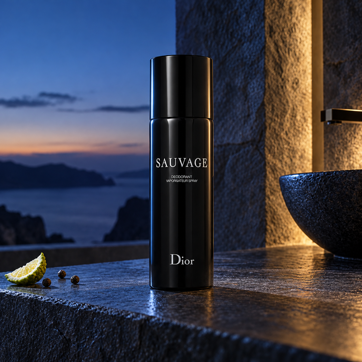 Dior Sauvage 150 ml – produktová scéna – MrRizz
