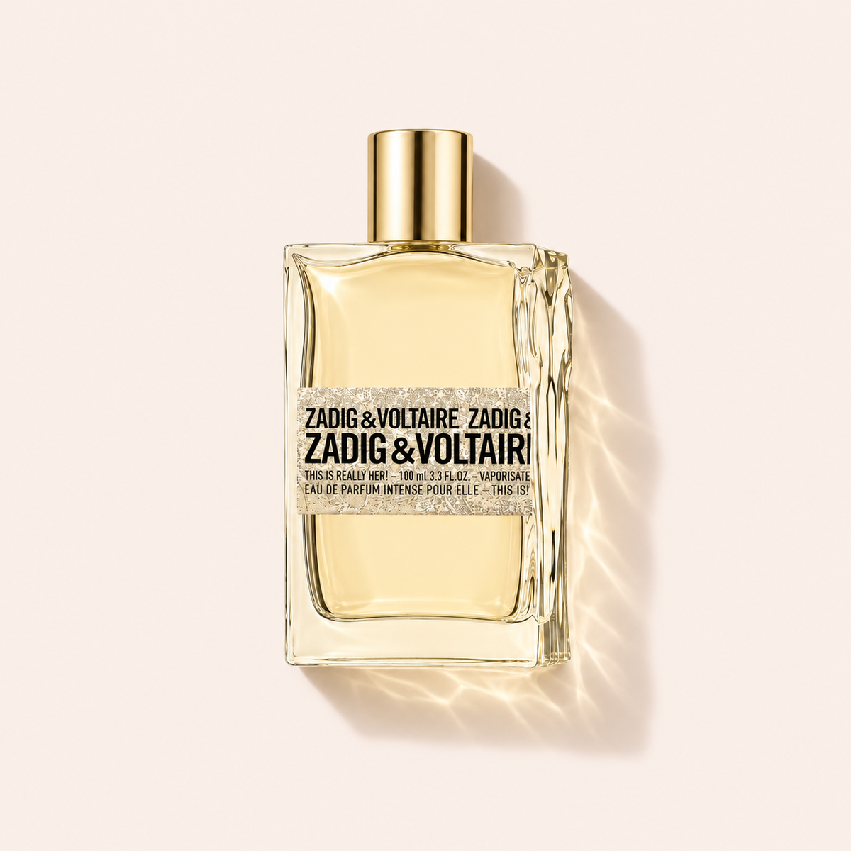 Zadig & Voltaire This Is Really Her! EDP Intense 100 ml na béžovém pozadí – MrRizz