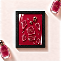 Parfemovy obraz Emporio Armani Power of You v cernem ramu - ilustracni fotografie