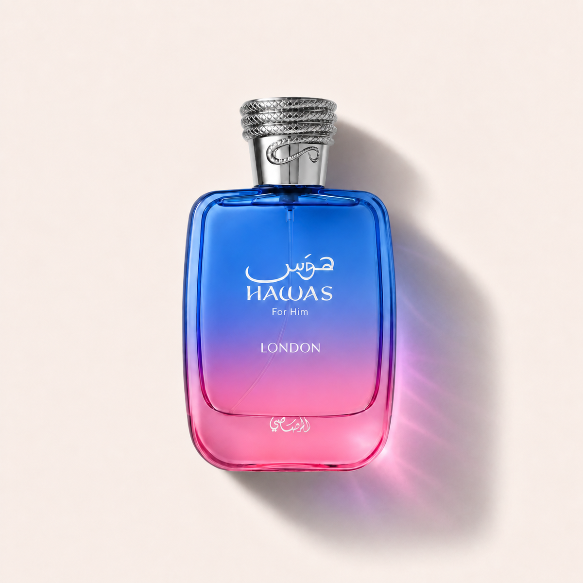 Rasasi Hawas London EDP 100 ml, modro-růžový unisex flakon – MrRizz