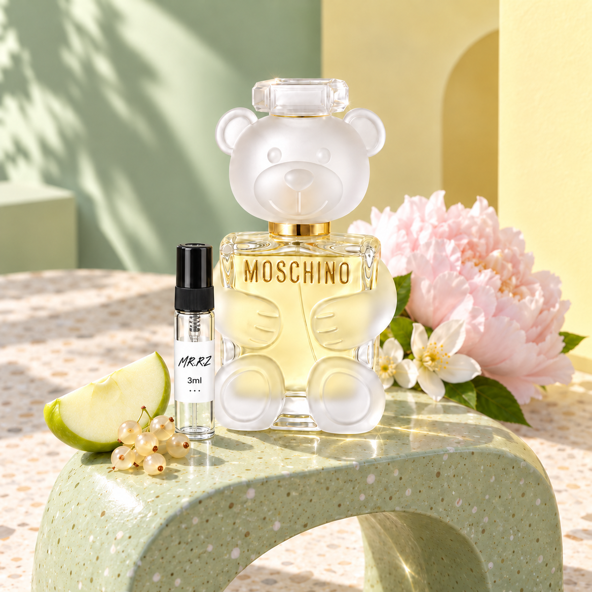 Moschino Toy 2 – původní prostředí s lahvičkou vzorku MrRizz