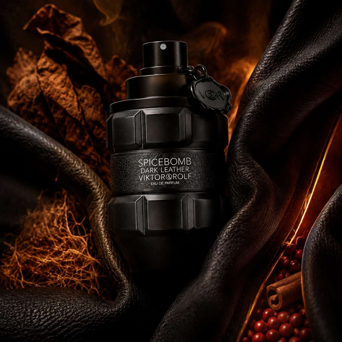Viktor & Rolf Spicebomb Dark Leather – emotivní produktová fotografie