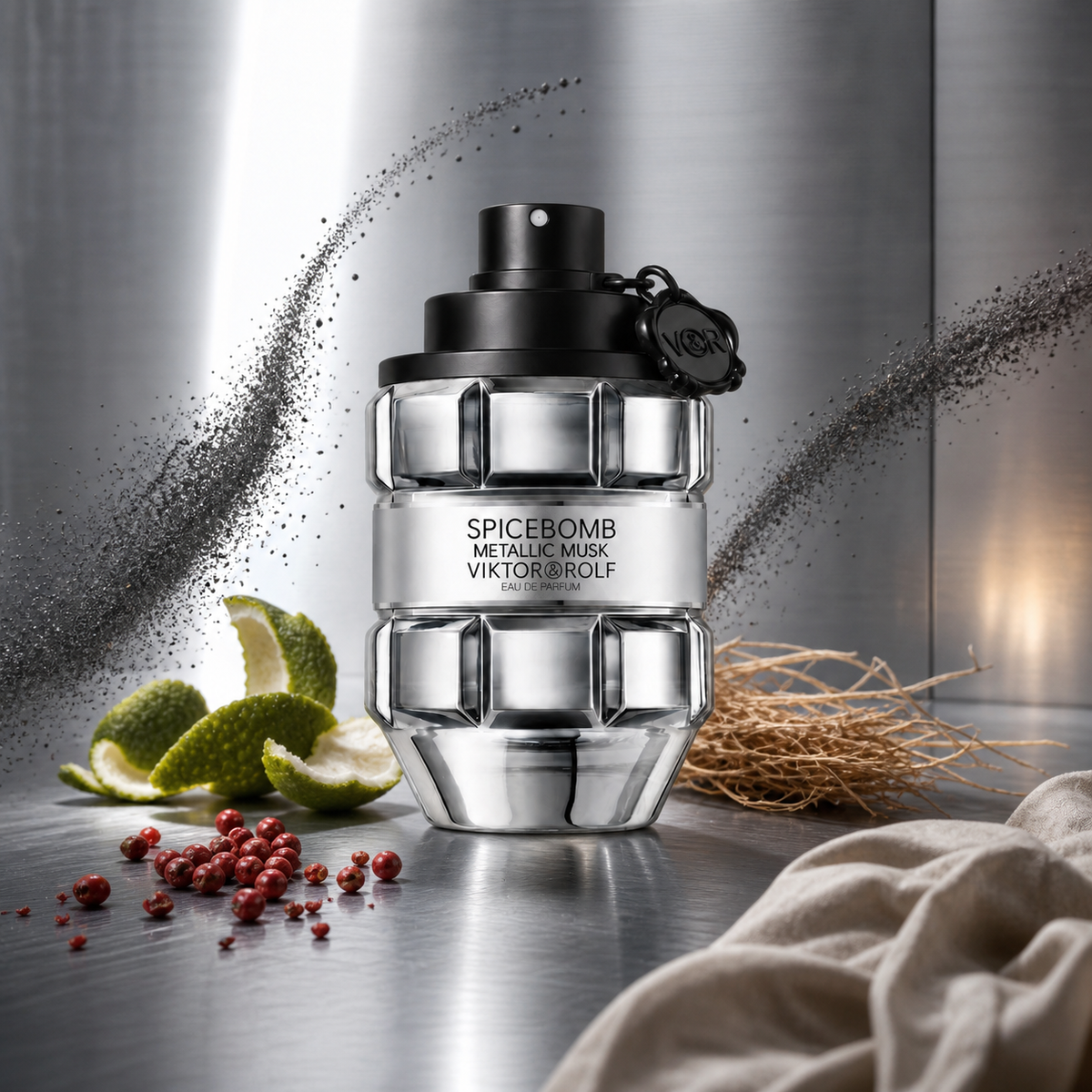 Viktor & Rolf Spicebomb Metallic Musk – čistá kovová scéna