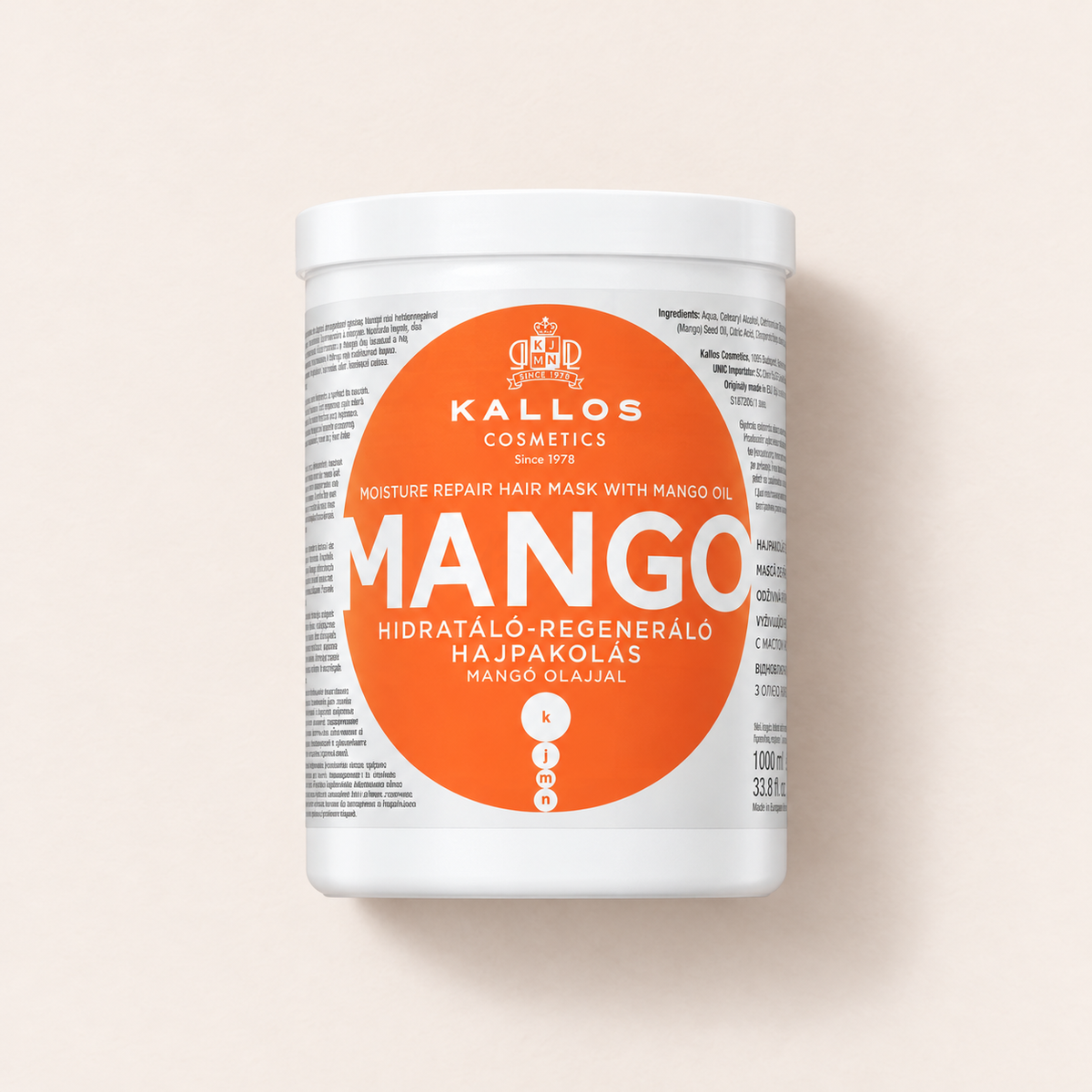Titulní fotografie masky na vlasy Kallos Mango 1000 ml – MrRizz