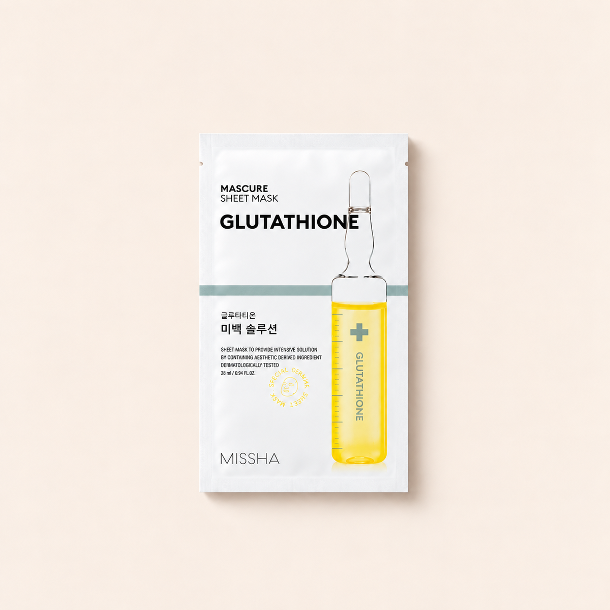 Titulní fotografie produktu Missha Glutathione Sheet Mask 28 ml – MrRizz