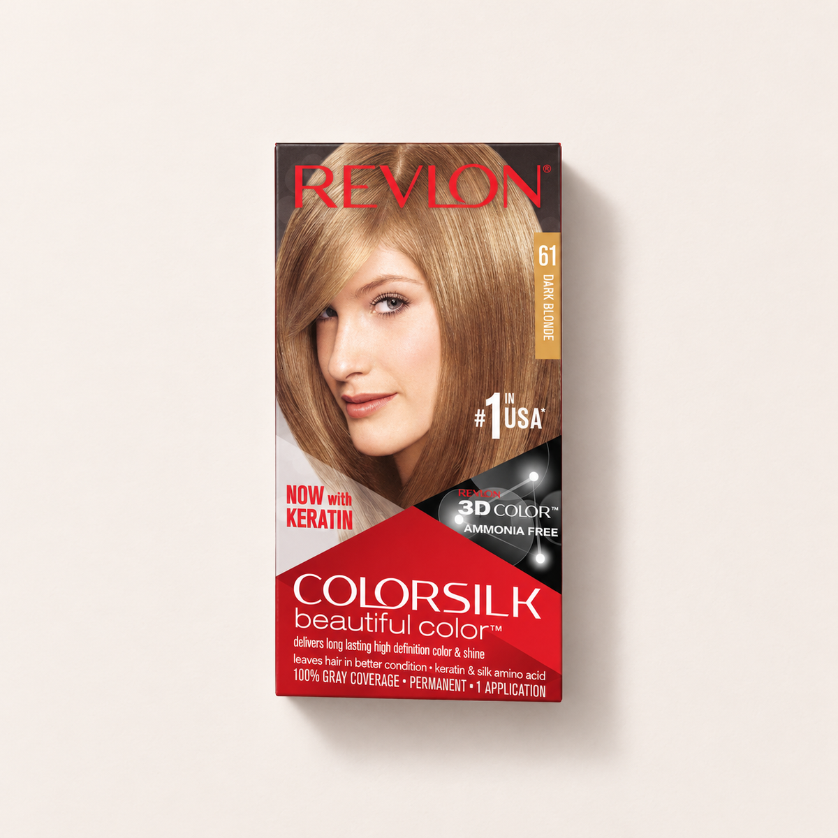 Revlon ColorSilk Beautiful Color, barva na vlasy 61 Dark Blonde – MrRizz