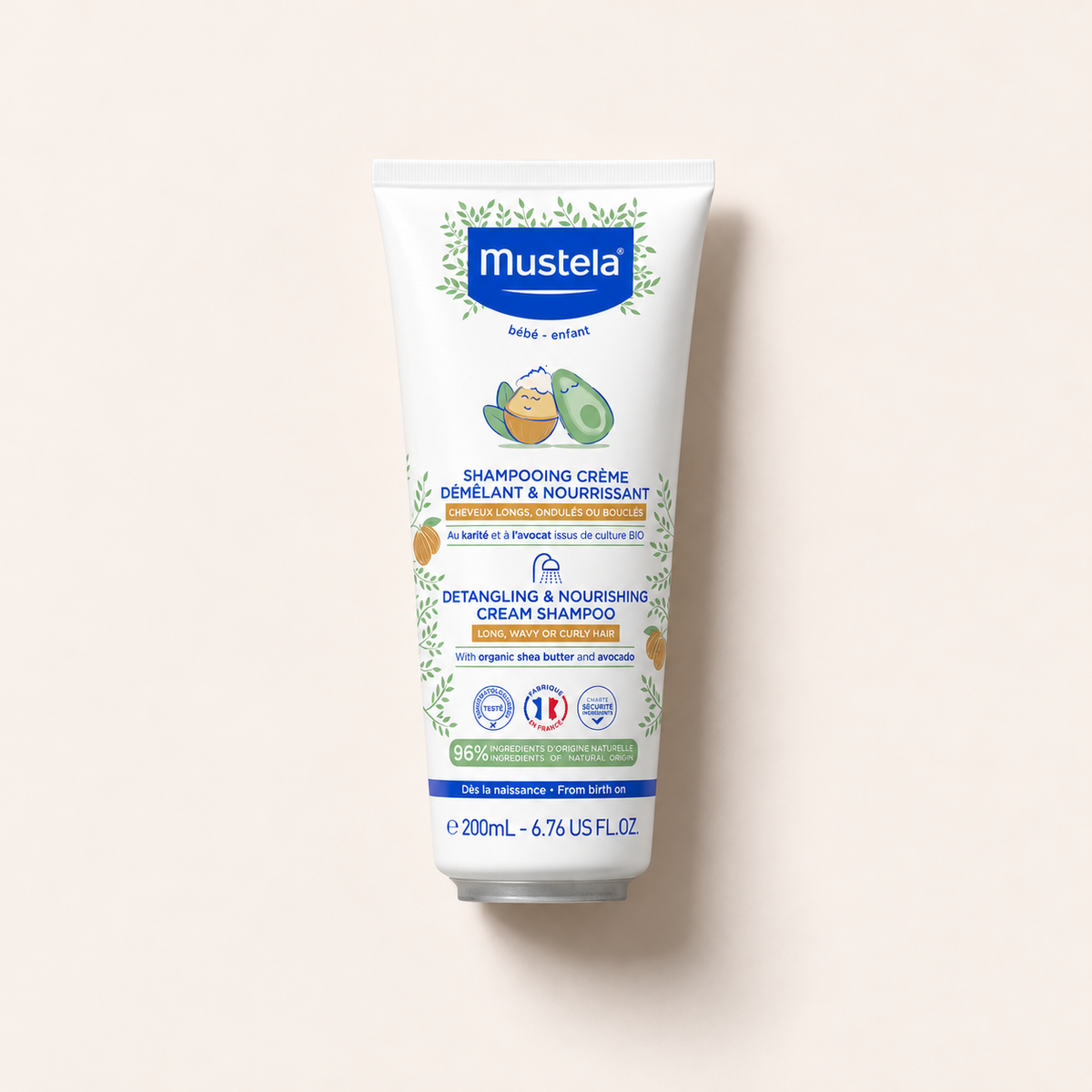 Mustela Bébé Detangling & Nourishing Cream Shampoo vyživující šampon 200 ml – MrRizz