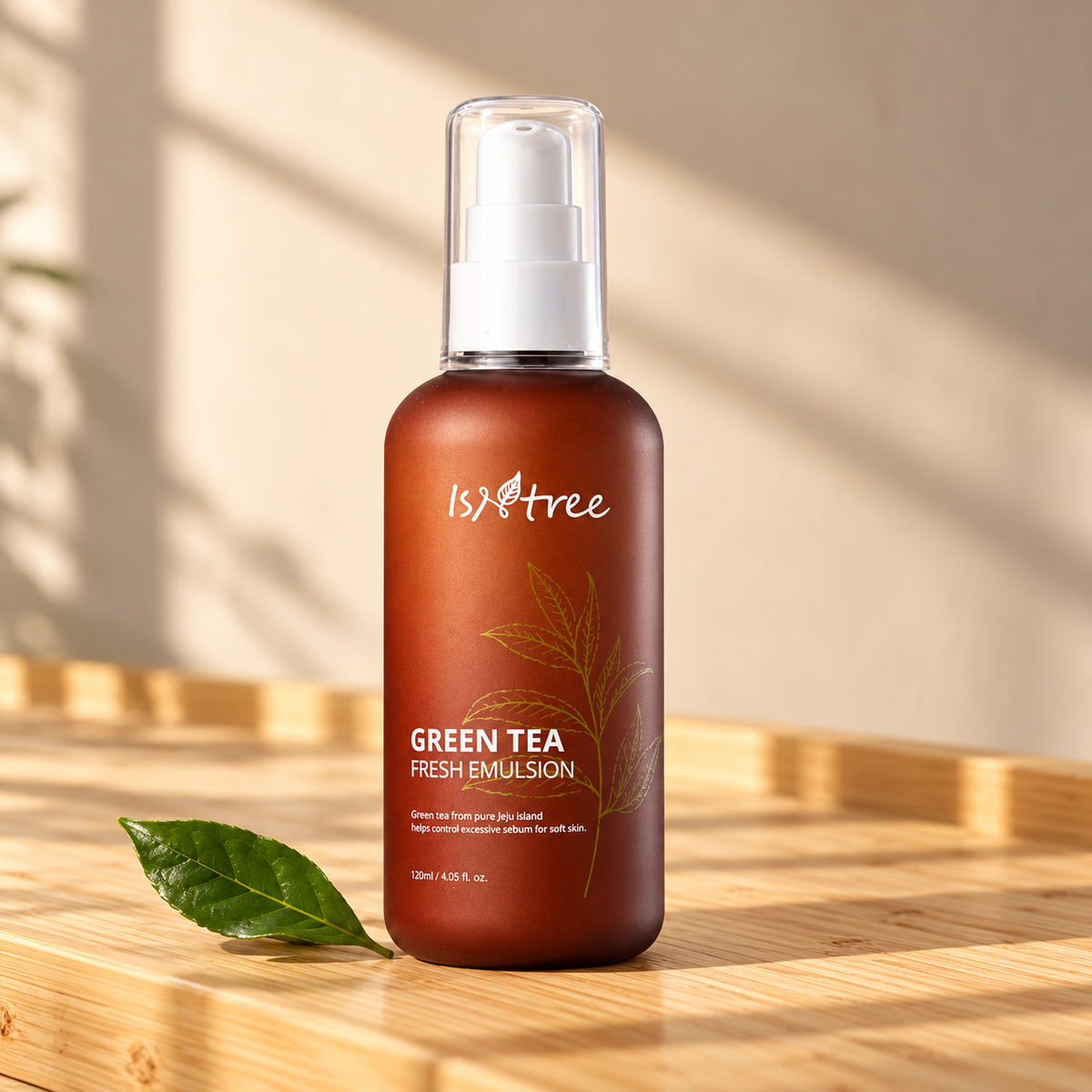 Isntree Green Tea Fresh Emulsion 120 ml – atmosférická fotografie – MrRizz