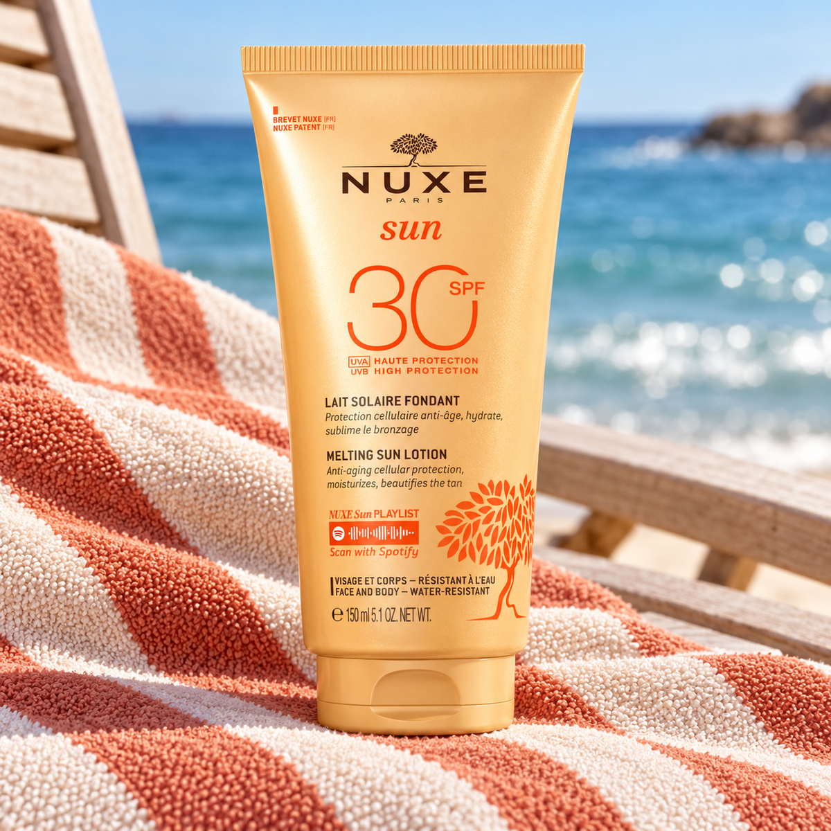 NUXE Sun Delicious Lotion 150 ml – atmosférická fotografie – MrRizz