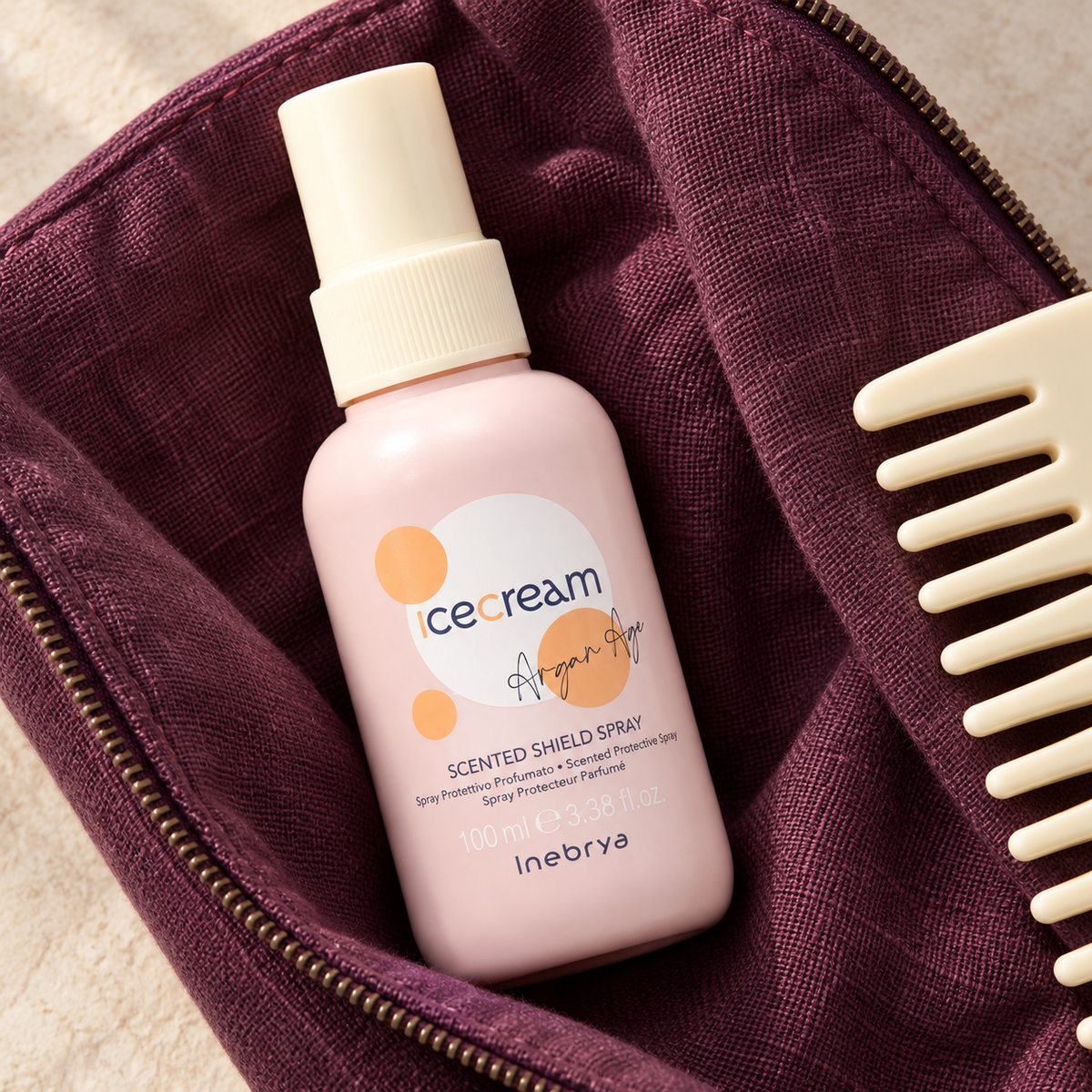 Inebrya Ice Cream Argan Age Scented Shield Spray 100 ml – atmosférická fotografie – MrRizz
