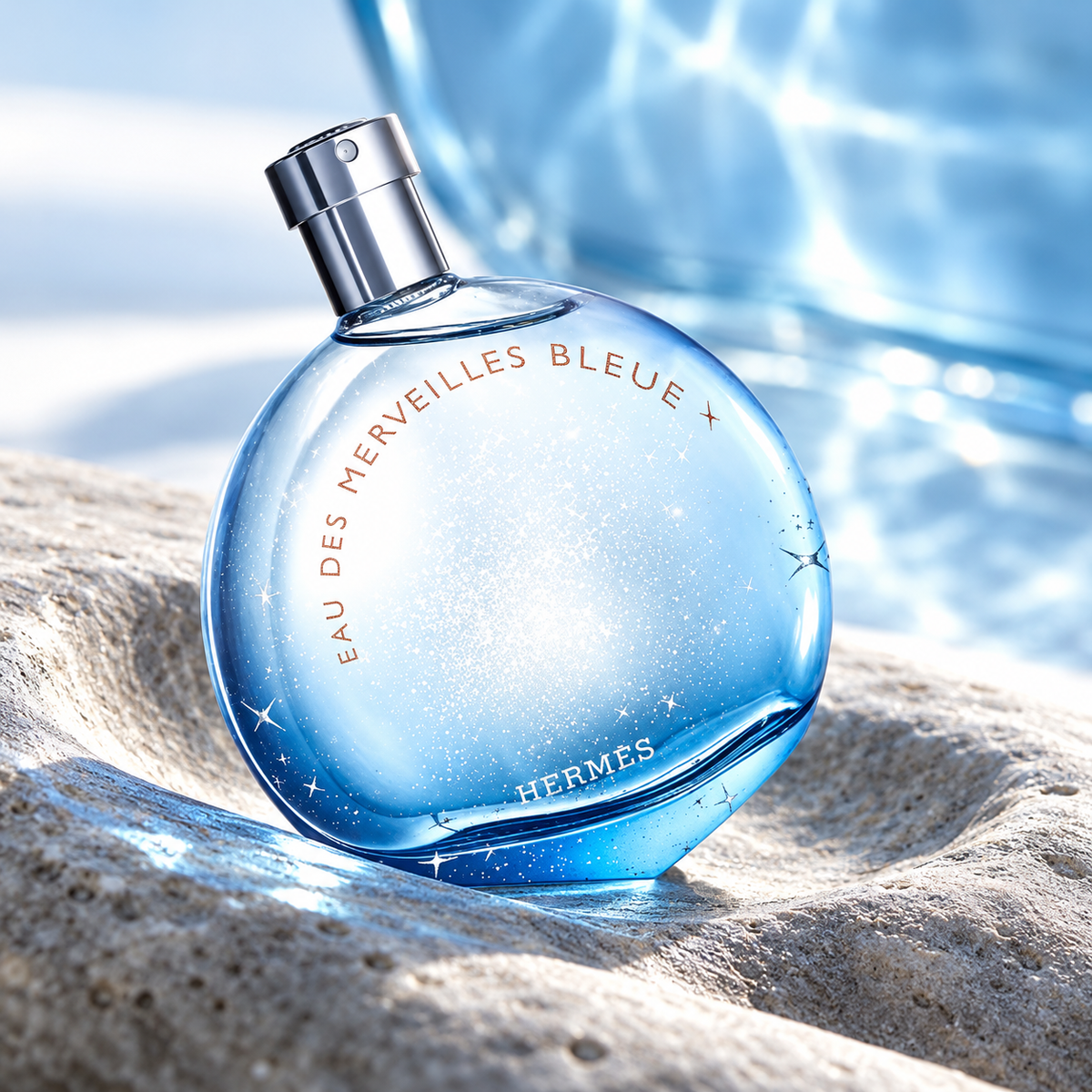 Hermès Eau des Merveilles Bleue EDT 50 ml – atmosférická fotografie – MrRizz