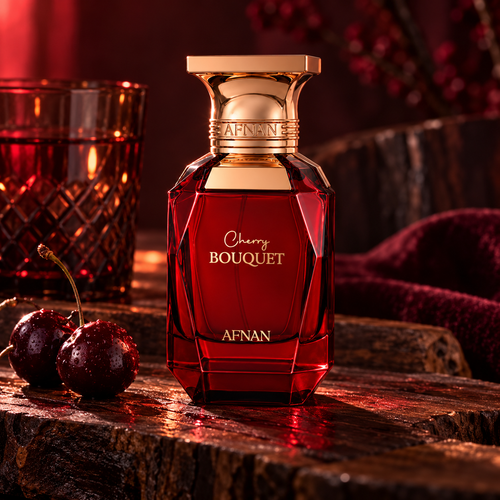 Afnan Cherry Bouquet EDP 80 ml – atmosférická fotografie – MrRizz
