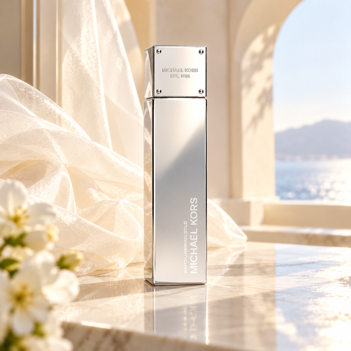 Michael Kors White Luminous Gold EDP 100 ml – atmosférická fotografie – MrRizz