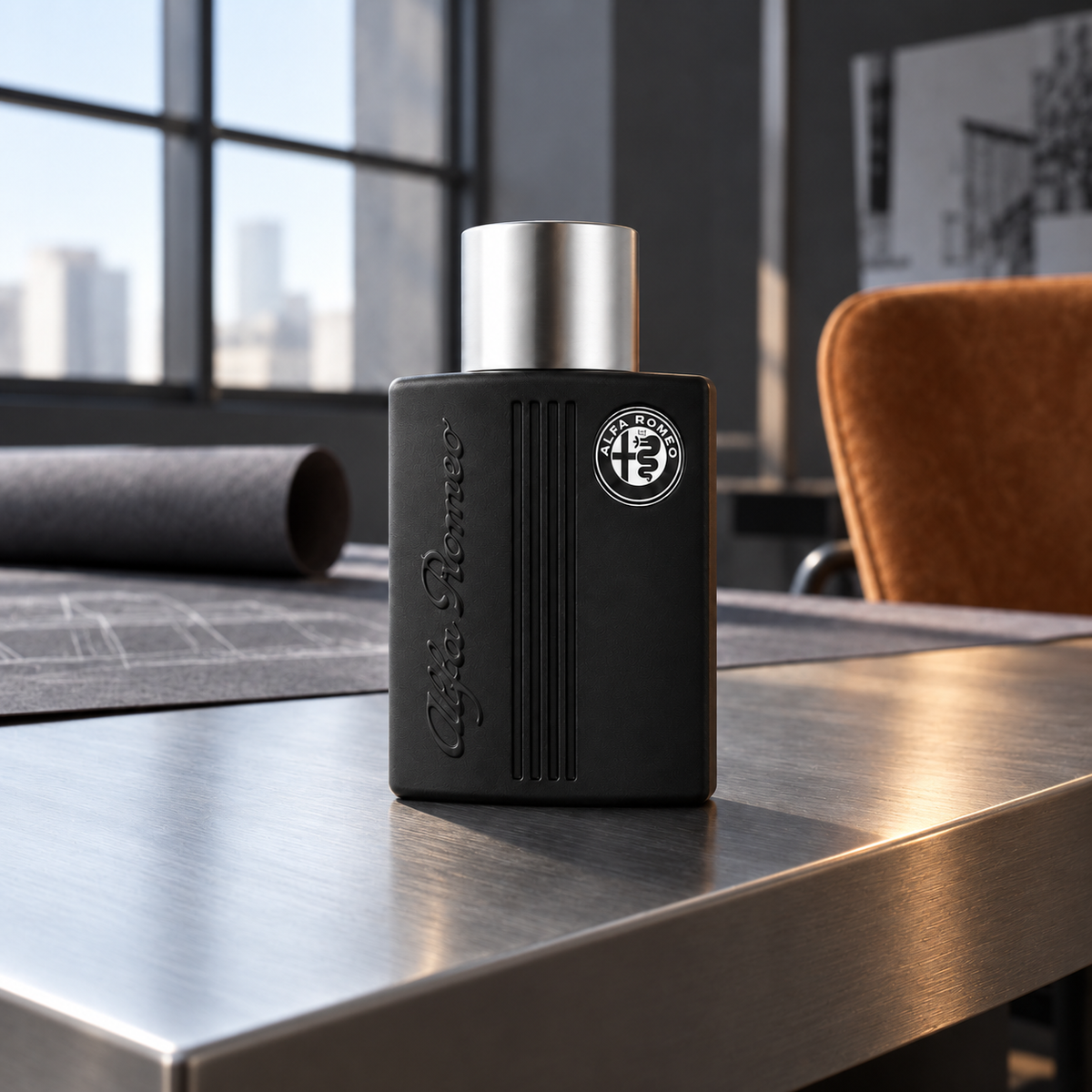 Alfa Romeo Black EDT 125 ml – atmosférická fotografie – MrRizz