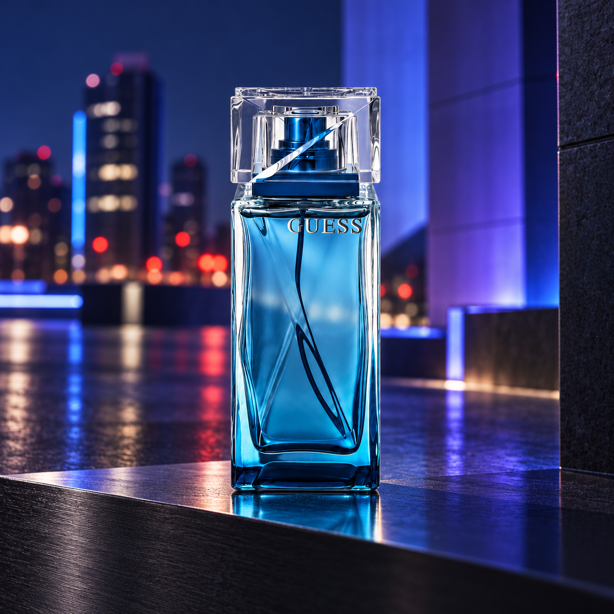 GUESS Night 100 ml – atmosférická fotografie – MrRizz