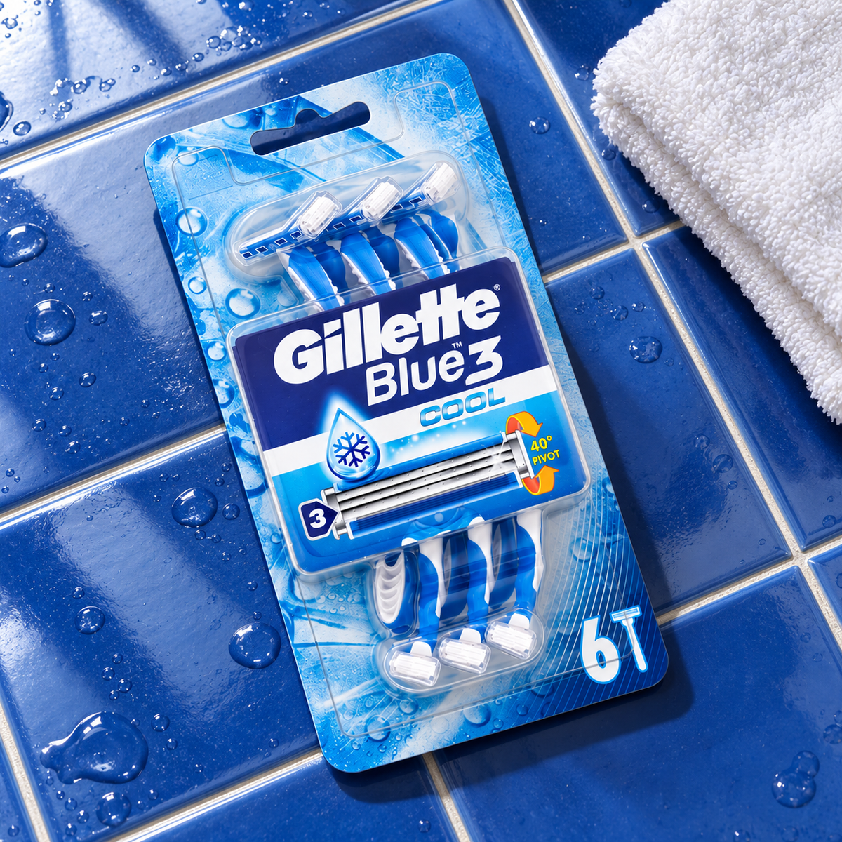Gillette Blue3 Cool 6 ml – atmosférická fotografie – MrRizz
