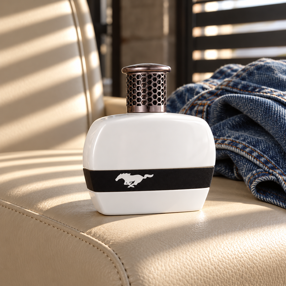 Ford Mustang Mustang White 100 ml – atmosférická fotografie – MrRizz