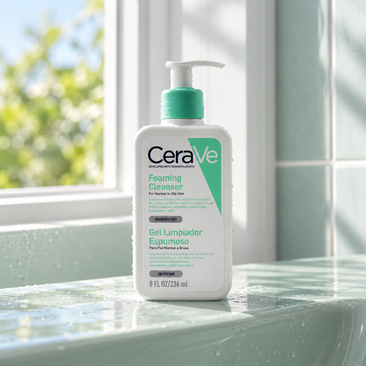 CeraVe Facial Cleansers Foaming Cleanser 236 ml – atmosférická fotografie – MrRizz