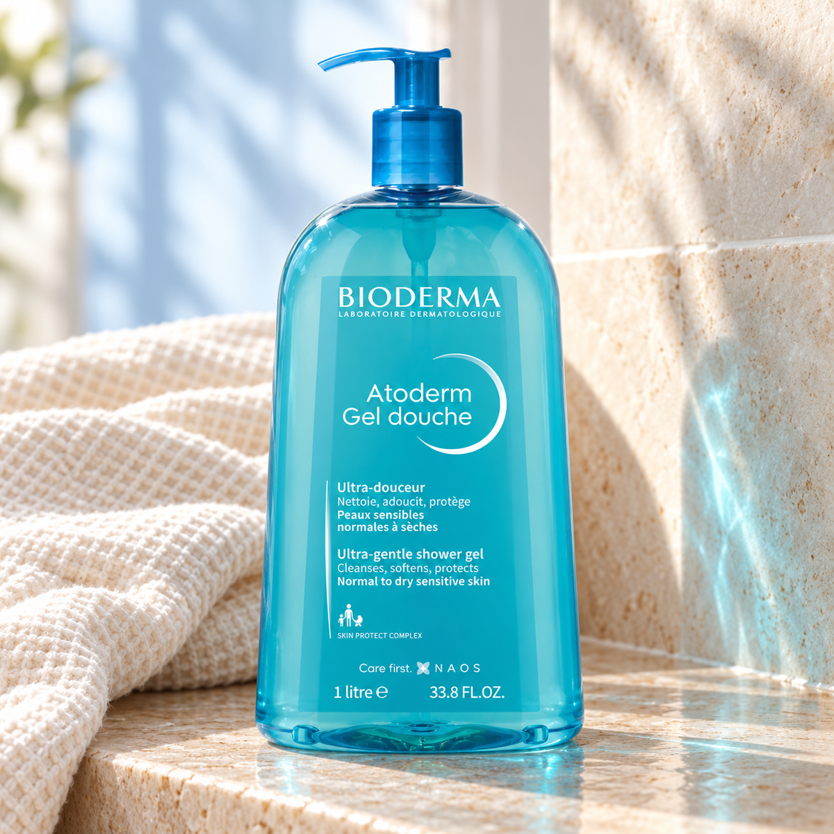 BIODERMA Atoderm Gentle Cleansing Gel 1000 ml – atmosférická fotografie – MrRizz