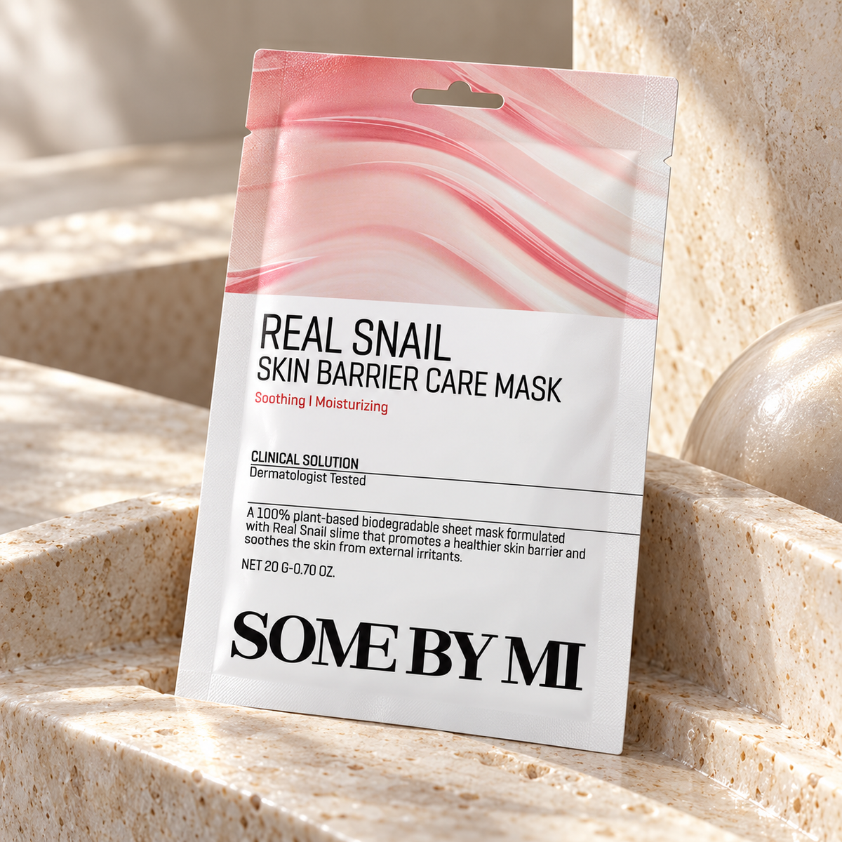 Some By Mi Real Snail Skin Barrier Care Mask 20 g – atmosférická fotografie – MrRizz