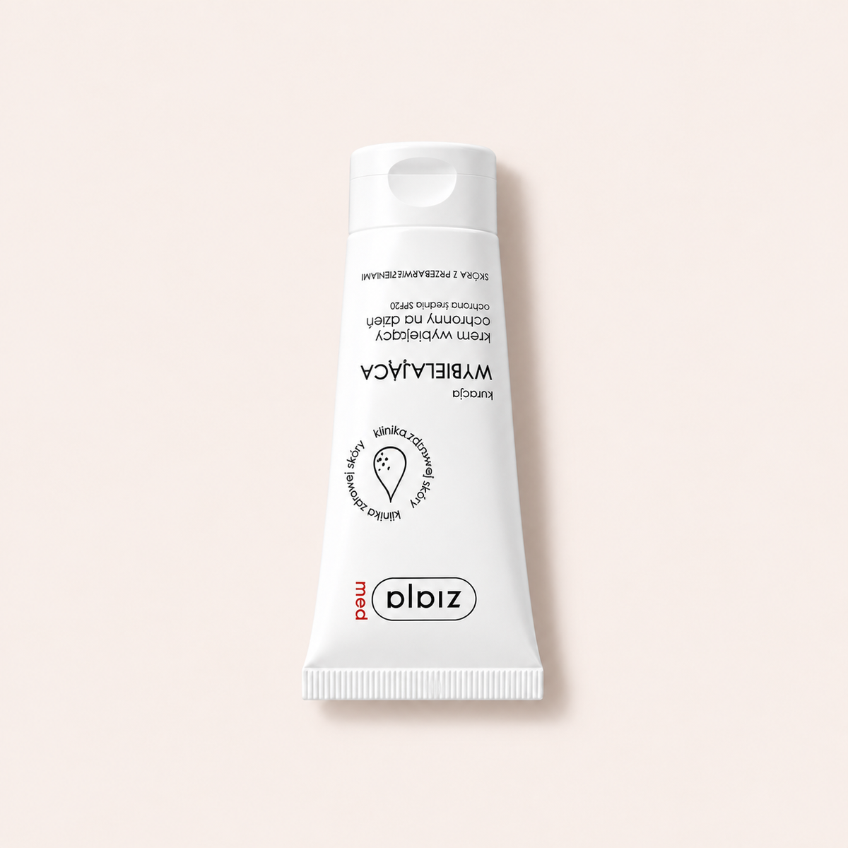 Ziaja Med Whitening Protective Day Cream denní pleťový krém SPF 20 50 ml na béžovém pozadí – MrRizz